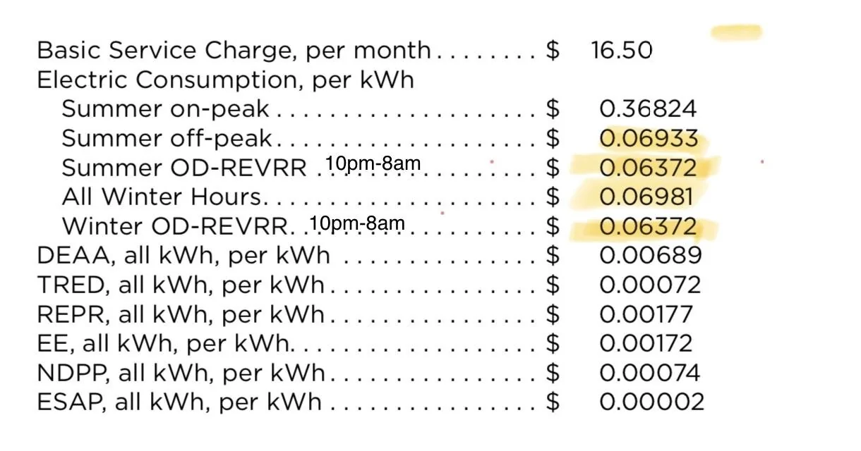 Rivian R1T R1S Time-of-Use (TOU) Electricity Rate -- My Stats IMG_1730