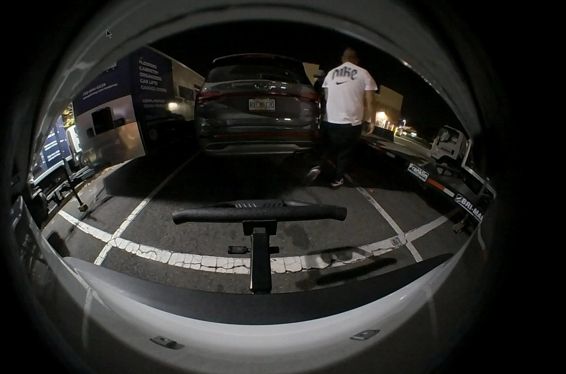 Rivian R1T R1S Gen1 Camera Caught License Plate Thief the walkaway