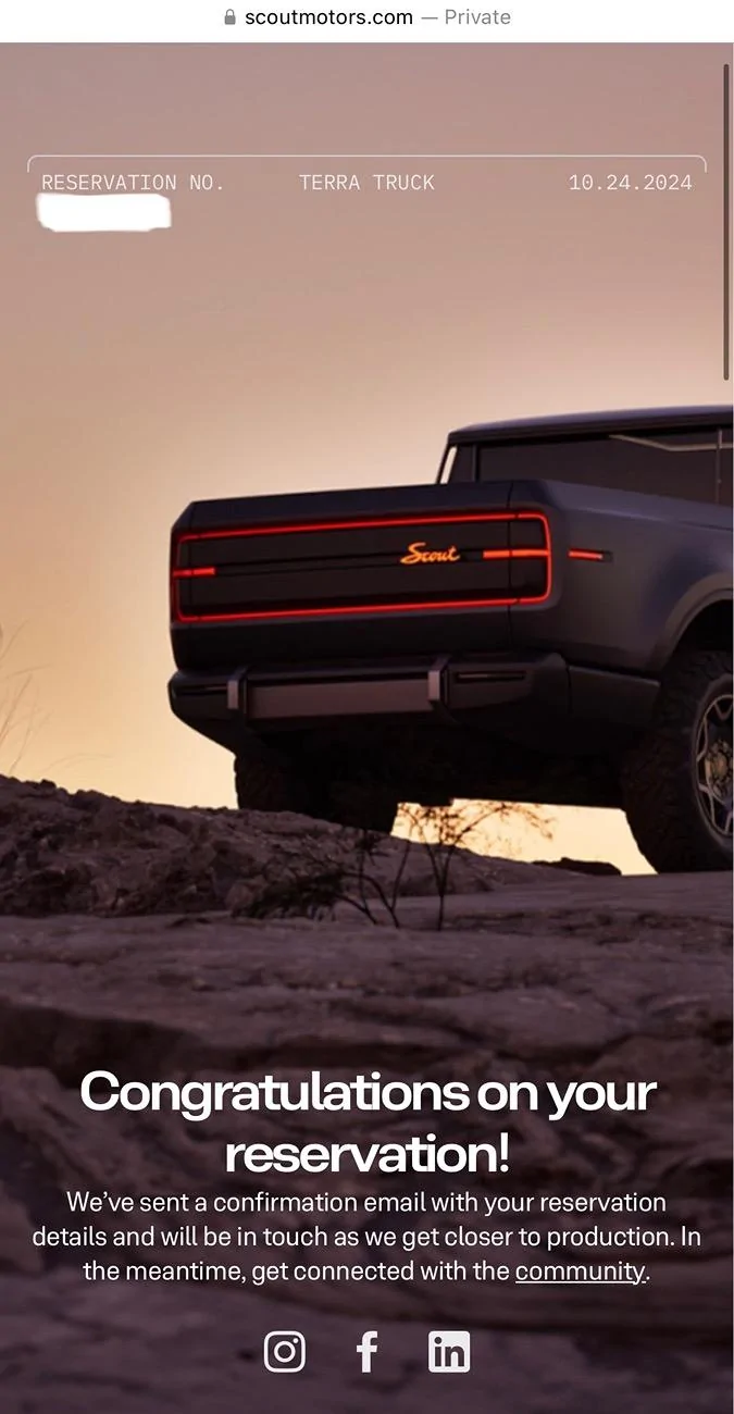 Rivian R1T R1S 2026 Scout SUV & Pickup shapes shown before imminent debut IMG_9342