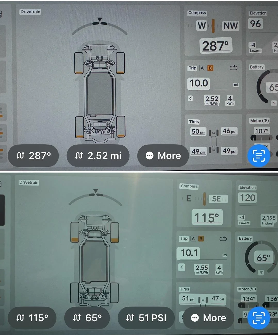 Rivian R1T R1S Unexpected Conserve vs All Purpose Efficiency Behavior IMG_0667