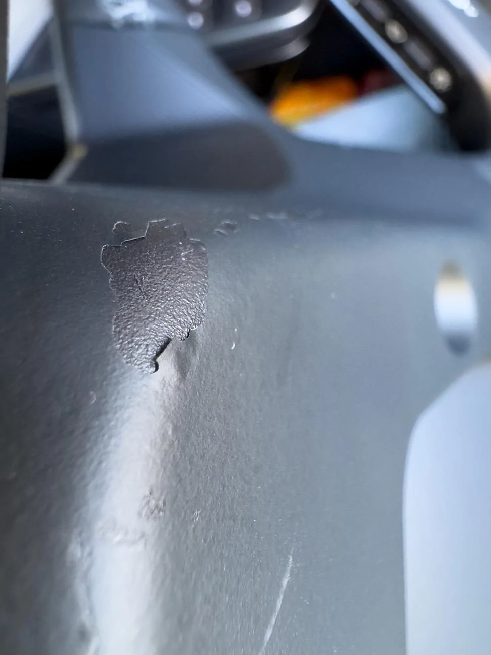 Rivian R1T R1S Steering Wheel Finish Peeling IMG_4356