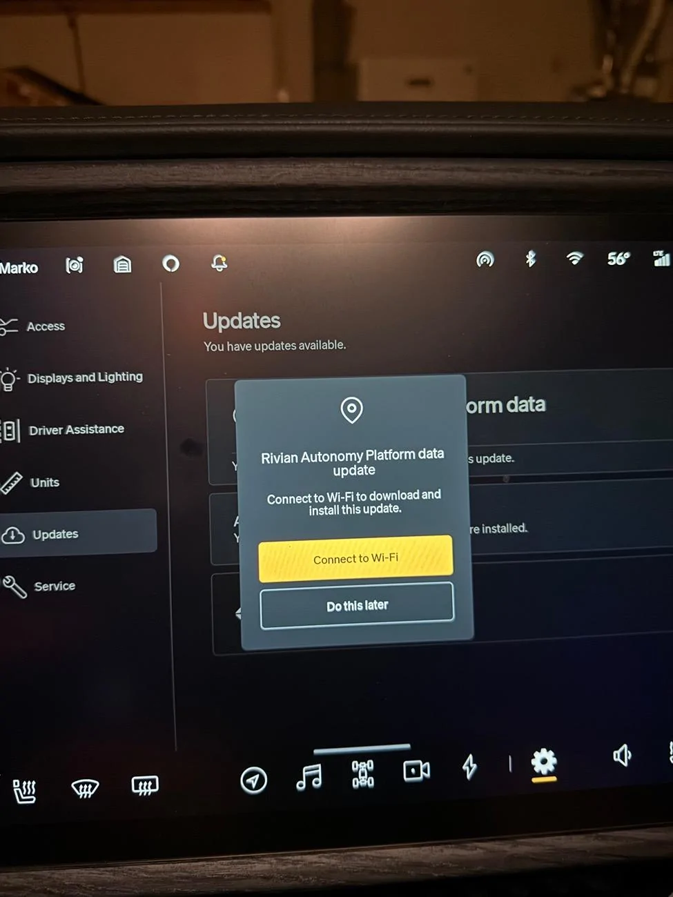 Rivian R1T R1S Recent Autonomy Platform update questions IMG_0239