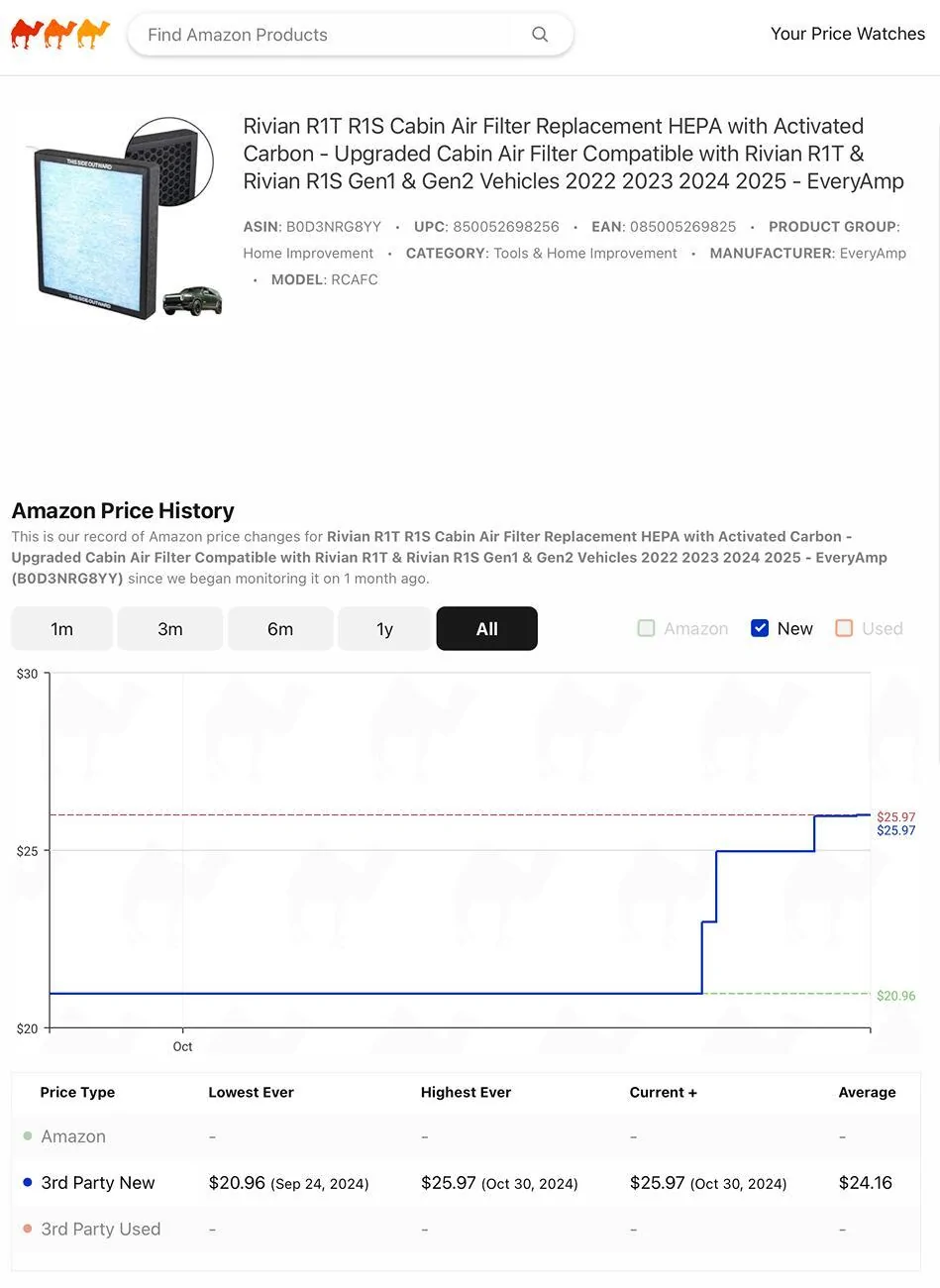 Rivian R1T R1S Rivian Cabin Filter Performance (OEM vs Aftermarket) Engineering Analysis - Impartial 3rd Party Review Screenshot 2024-10-31 at 13.08.03