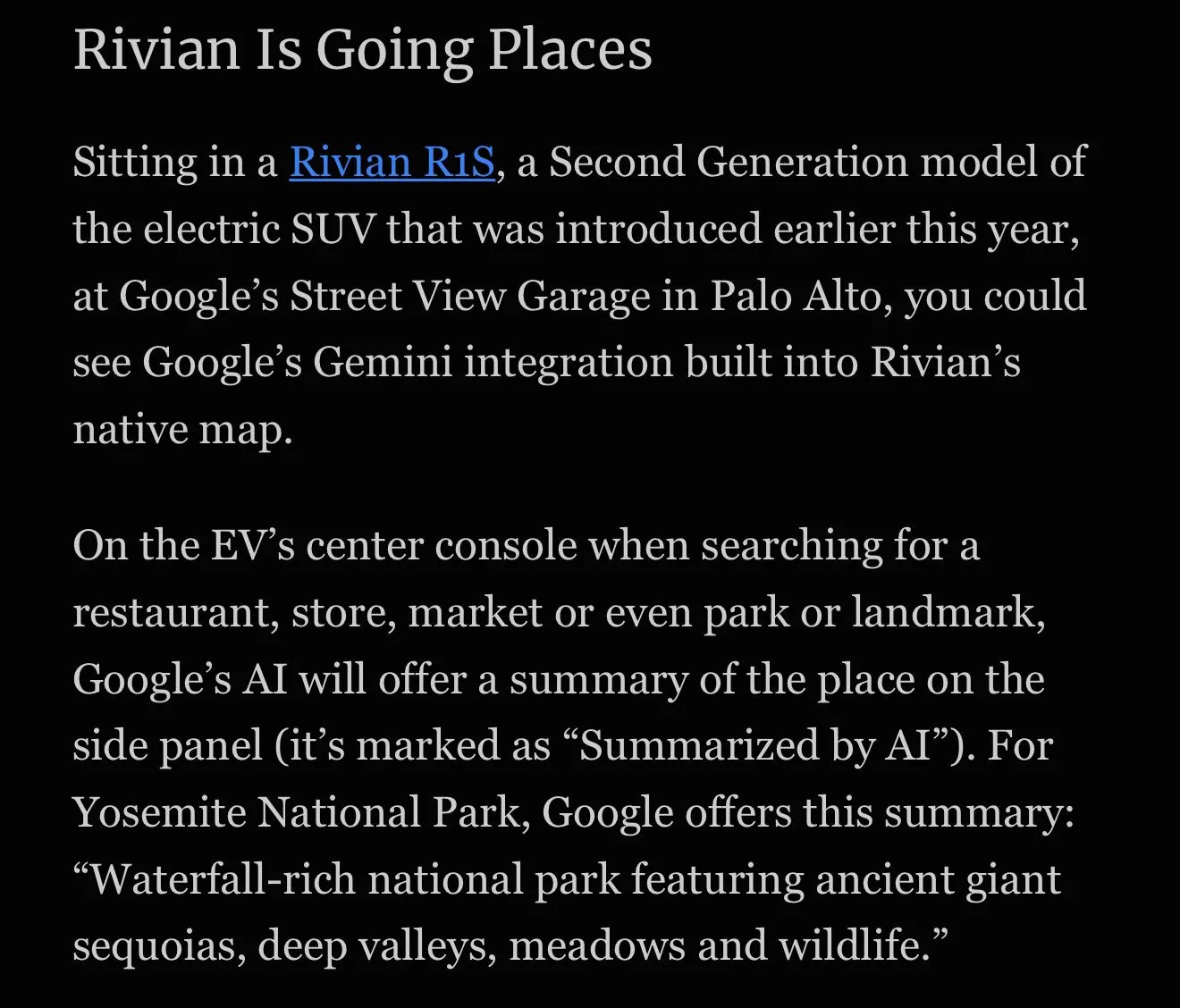 Rivian R1T R1S Recent Autonomy Platform update questions IMG_0163