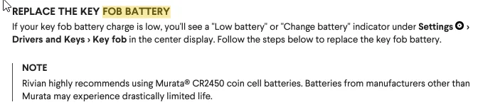 Rivian R1T R1S Key Fob Not Working after Battery change 1730465236889-95