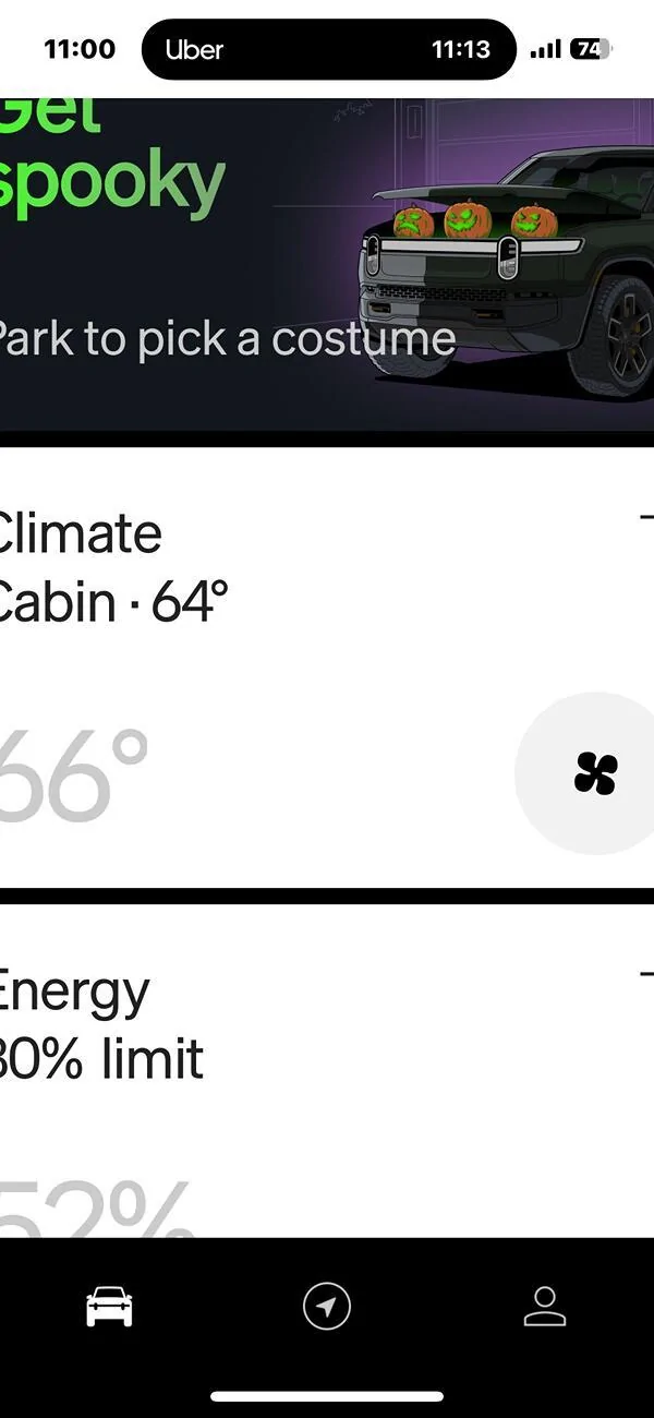 Rivian R1T R1S iPhone app screen edges cutoff IMG_3942