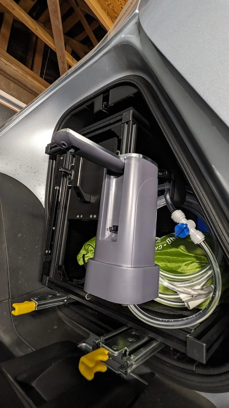 Rivian R1T R1S Fresh water system installed in my gear tunnel 1000031423