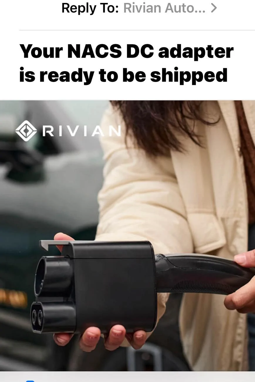Rivian R1T R1S Rivian NACS Adapters begin arriving! IMG_3642