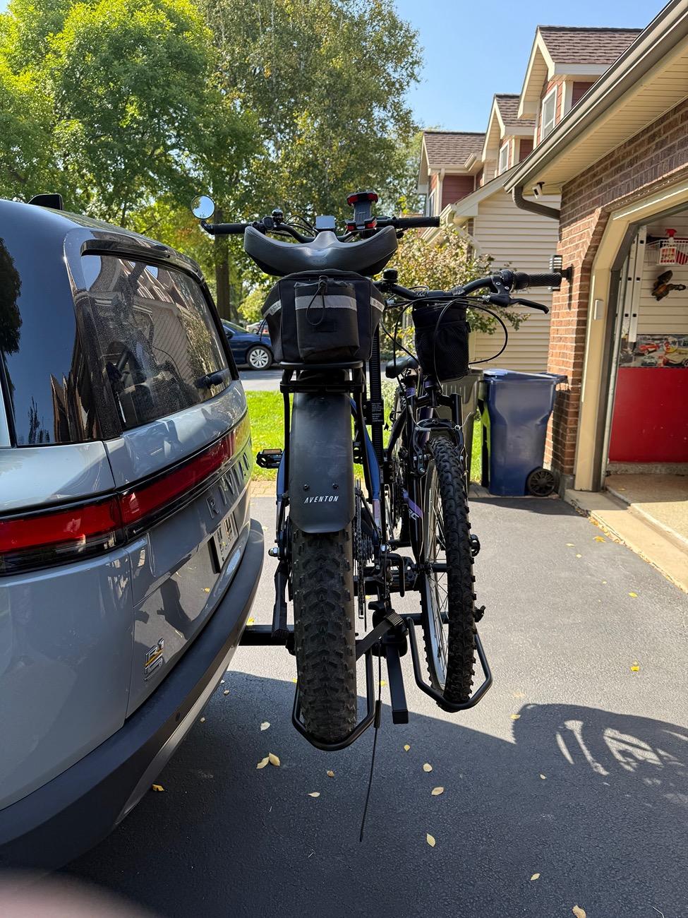Rivian R1T R1S Anyone racking Fat Tire E-bikes with their Rivian? IMG_0073