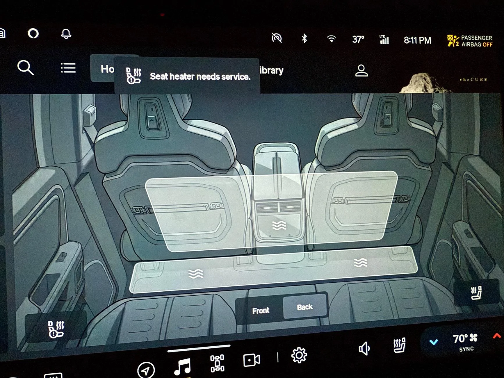 Rivian R1T R1S Rear Heated Seat Needs Service? IMG_7523