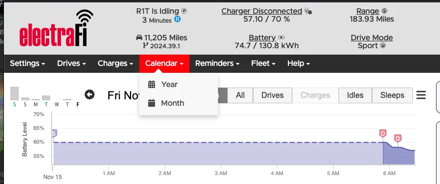 Rivian R1T R1S R1S Gen2 Dual standard - 8% phantom drain in 24 hours. Any suggestions? 1731673629752-s0