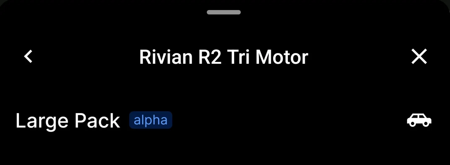 Rivian R1T R1S ABRP adds Rivian R2, R3 and R3X in Single, Dual, Tri Motor variants Screenshot_20241115_092304_ABRP