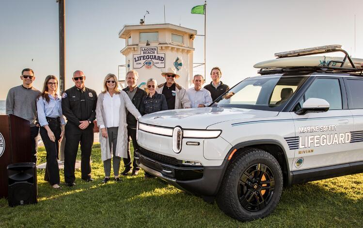 Rivian R1T R1S Rivian donates two R1S to Laguna Beach Marine Safety Fleet IMG_1934