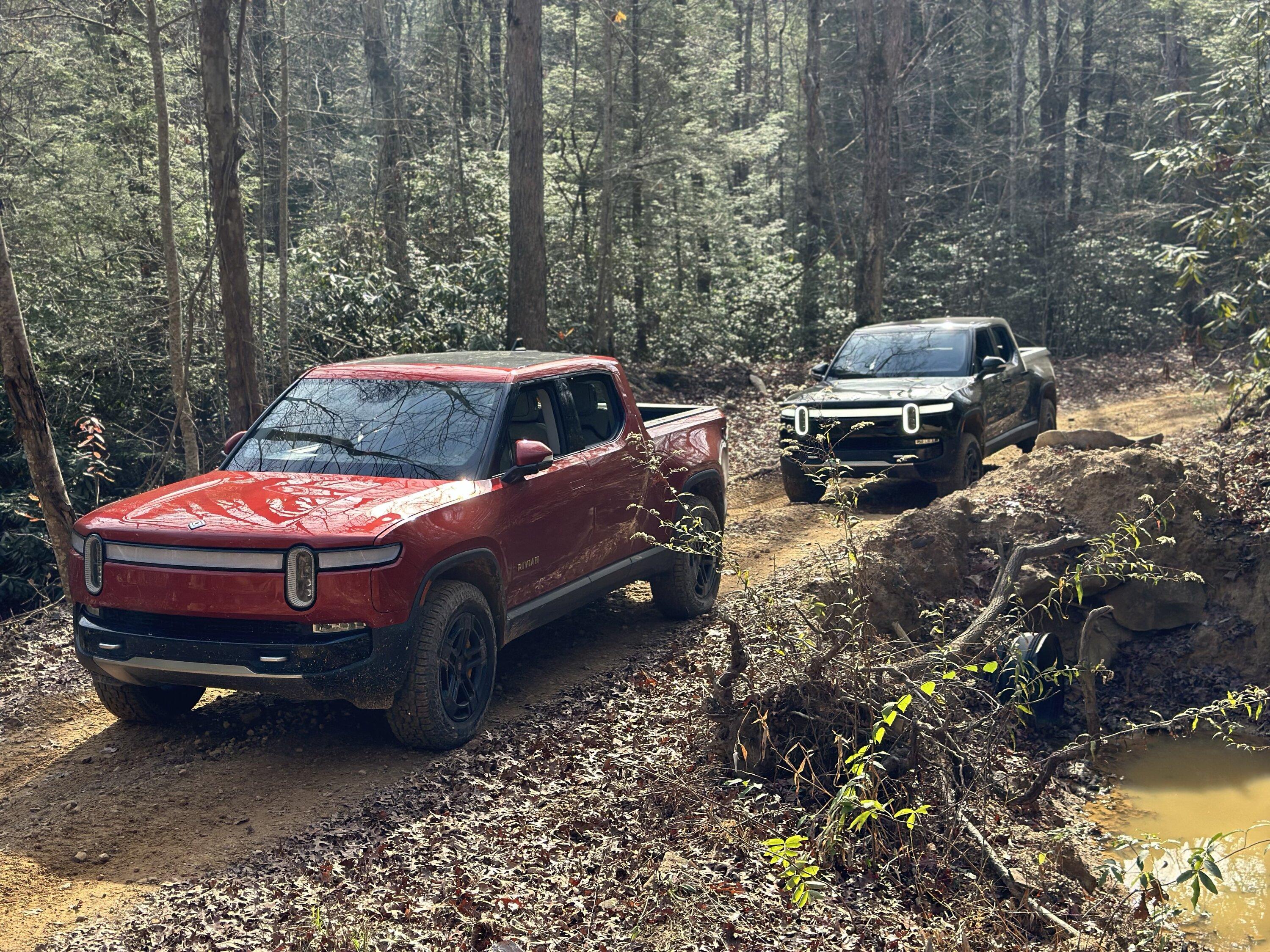 Rivian R1T R1S Wildcat Off Road Park - Livingston KY with two R1T 8AB09AF6-CC8C-4DFA-AC4A-ECE2EA410988