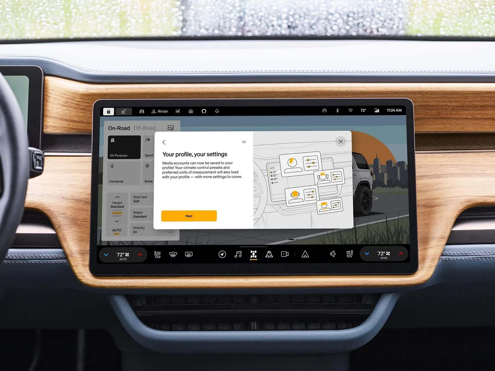Rivian R1T R1S Rivian 2024.43 OTA update coming this week with new features, fixes, improvements, owl hoot lock sound Gcxup0QbcAAVLiL