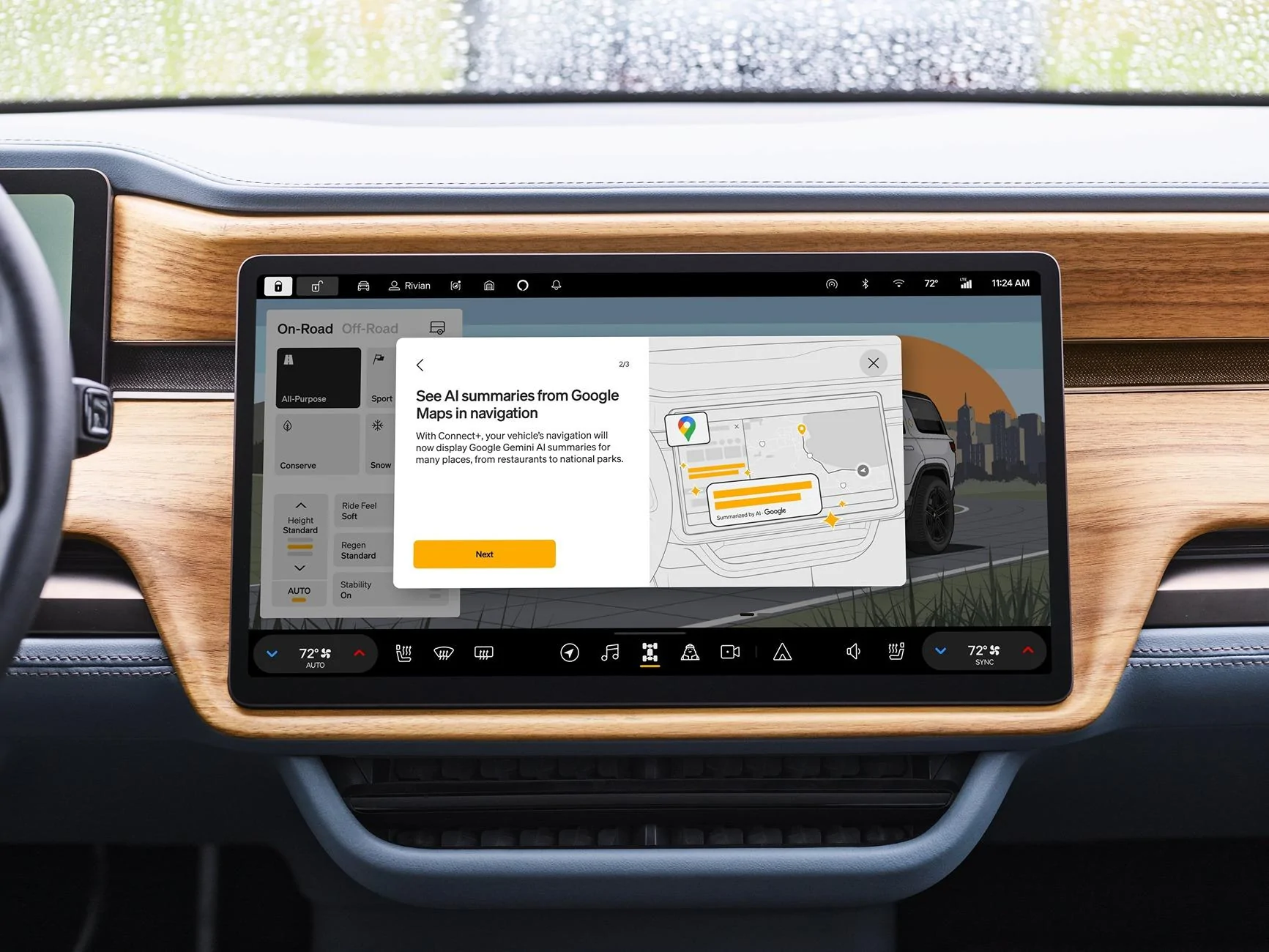 Rivian R1T R1S Rivian 2024.43 OTA update coming this week with new features, fixes, improvements, owl hoot lock sound GcxurSkbcAIvF12