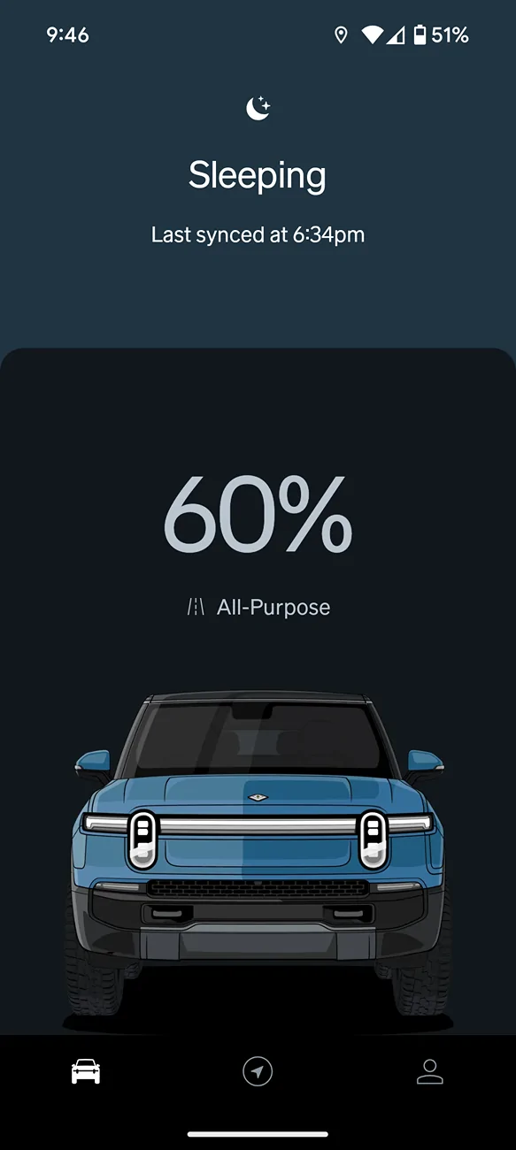 Rivian R1T R1S R1S Gen2 Dual standard - 8% phantom drain in 24 hours. Any suggestions? Screenshot_20241119-214612