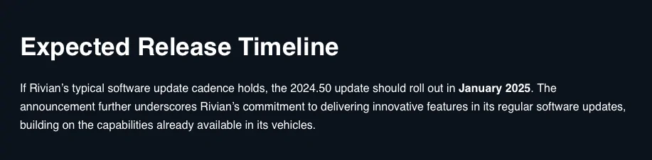 Rivian R1T R1S Google Casting Update is Coming! Screenshot 2024-11-20 at 2.12.26 PM