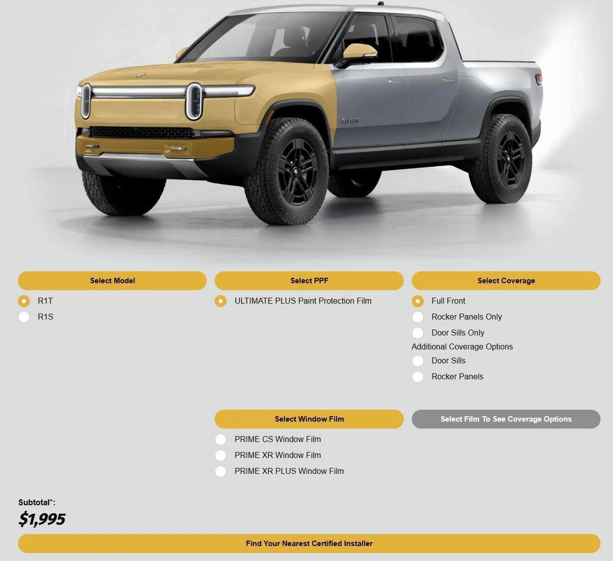 Rivian R1T R1S Rivian x XPEL Window Film and Paint Protection Film PPF -- in the Gear Shop 1732142137019-w2
