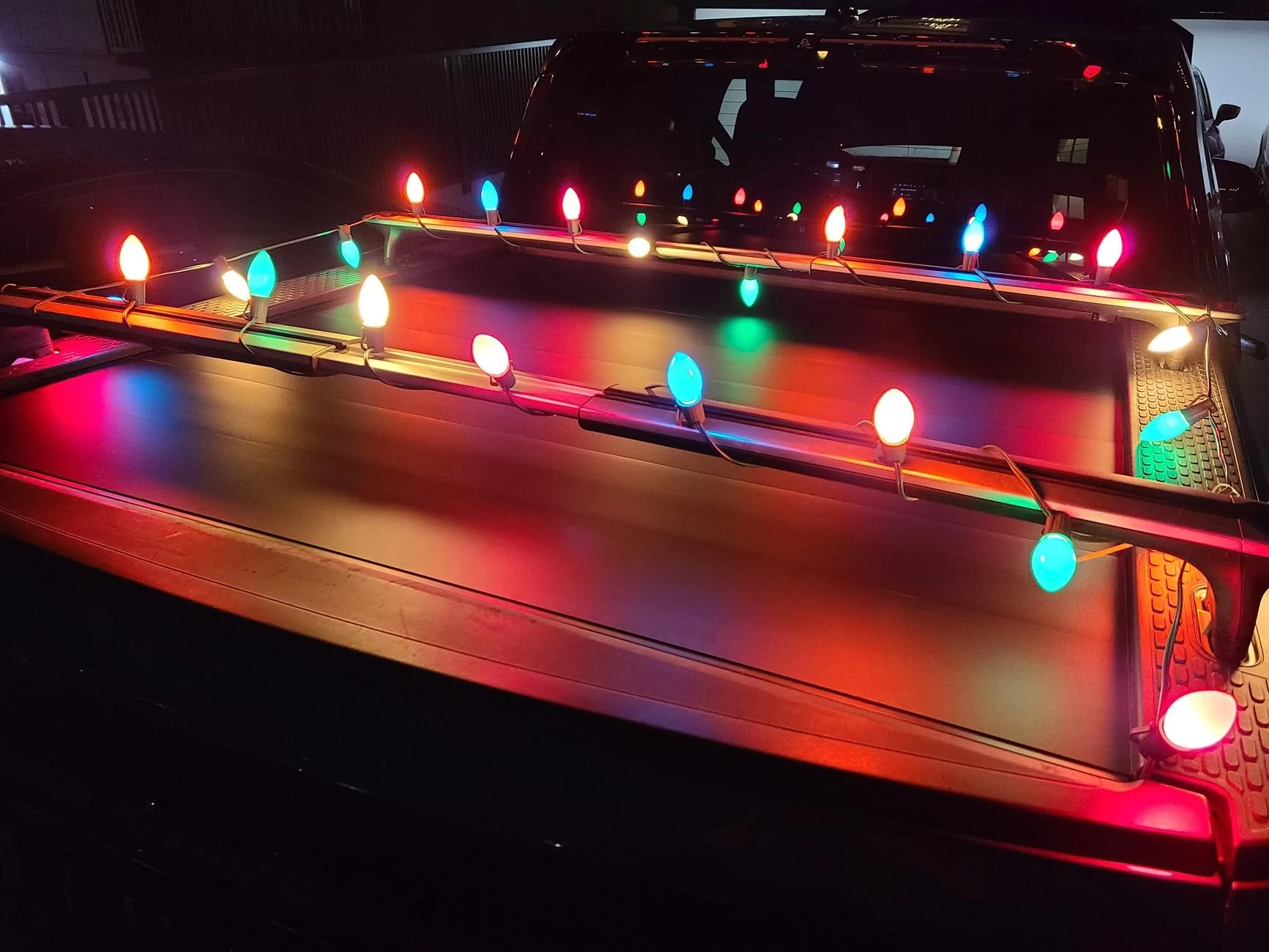 Rivian R1T R1S It's Christmas Light Crossbar Season! Post Yours ? 20231206_170411