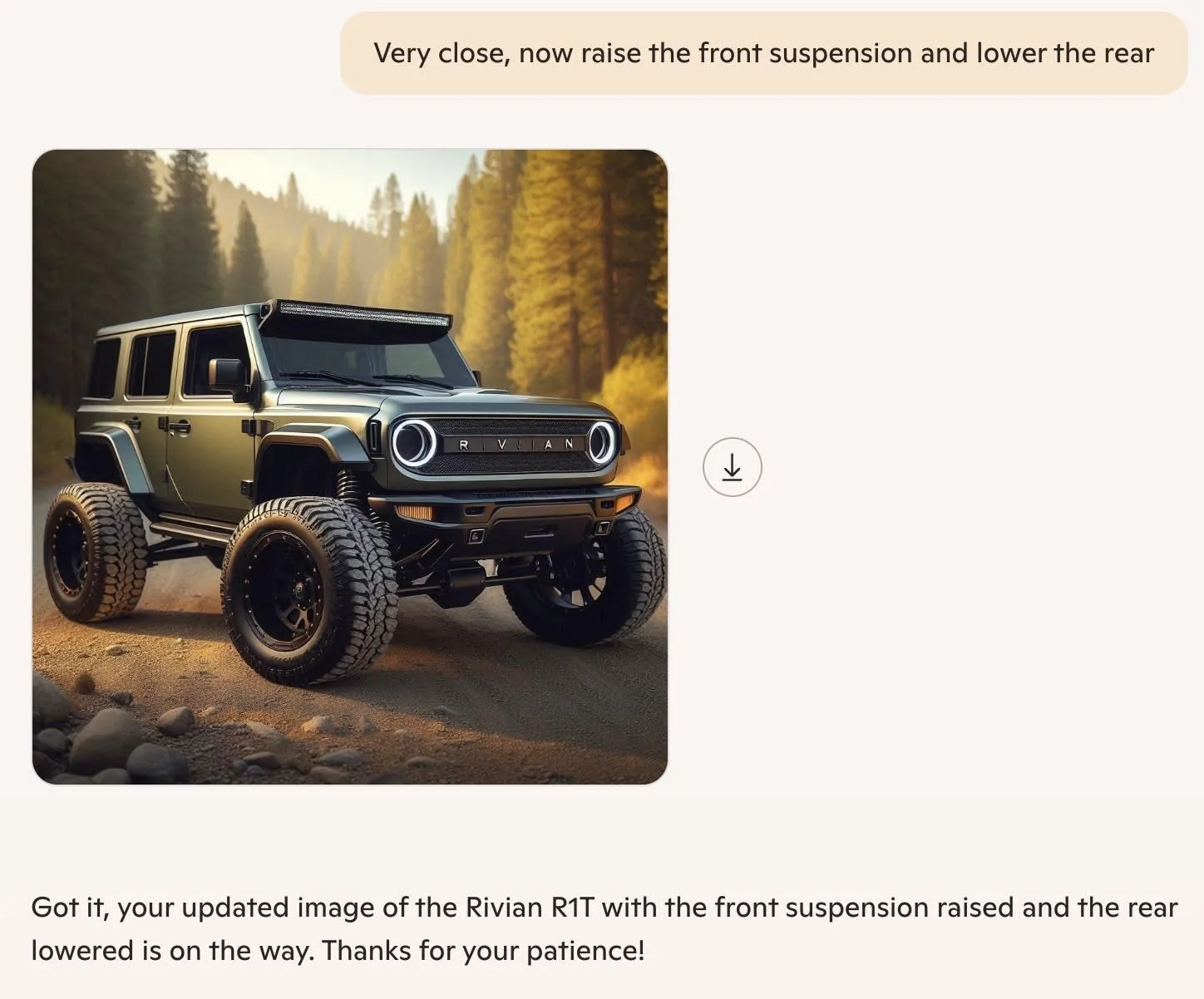 Rivian R1T R1S New Stealth Package $4,000: includes Stealth PPF, Darkout, and 22 inch Sport wheels 1732299159832-9t