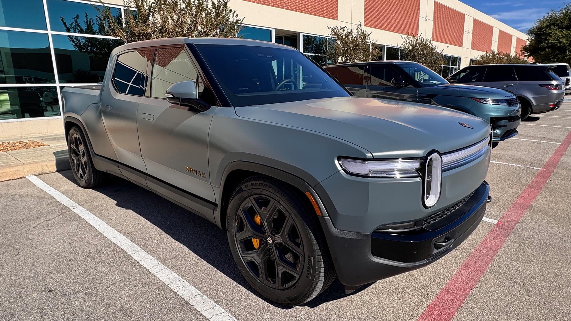 Rivian R1T R1S Storm Blue wrapped in XPEL Stealth PPF -- photos IMG_1176