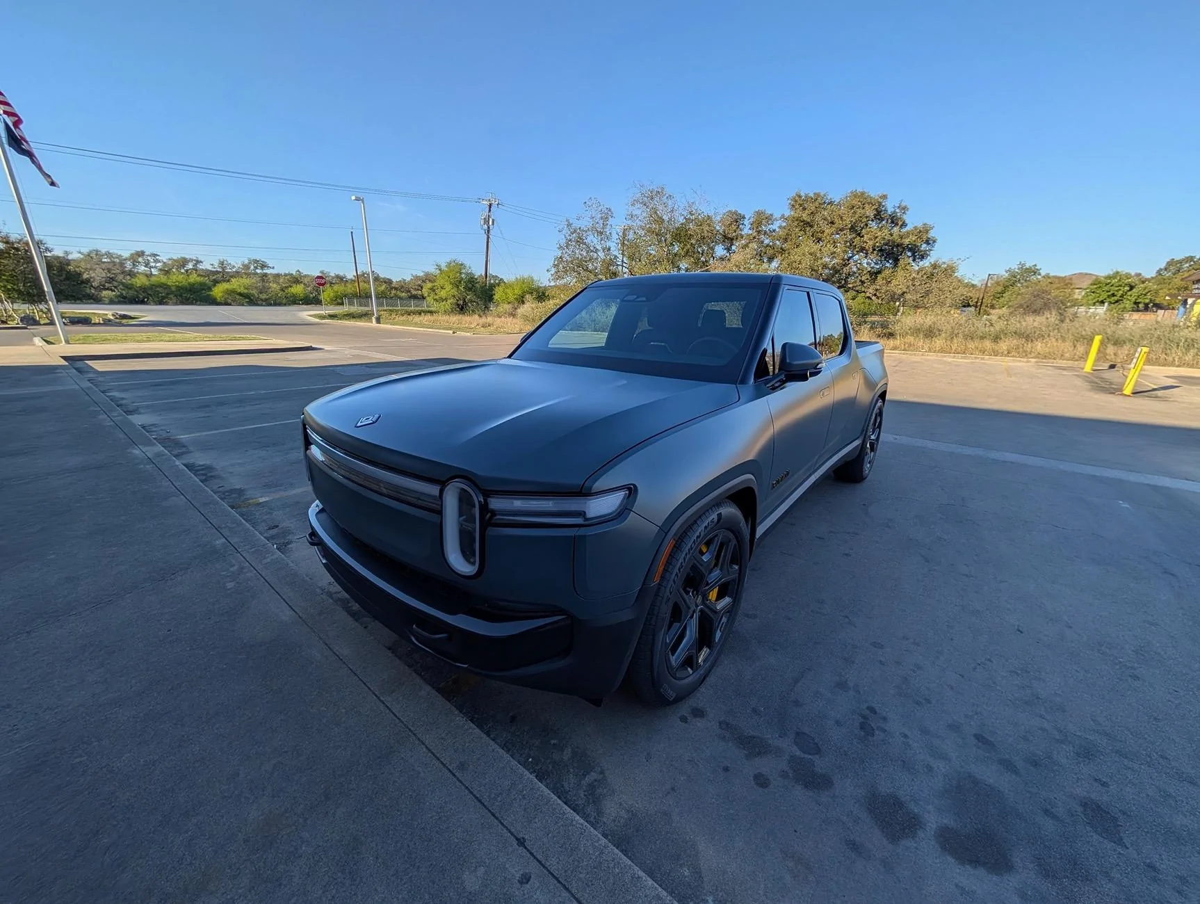 Rivian R1T R1S Storm Blue wrapped in XPEL Stealth PPF -- photos PXL_20241124_215035371