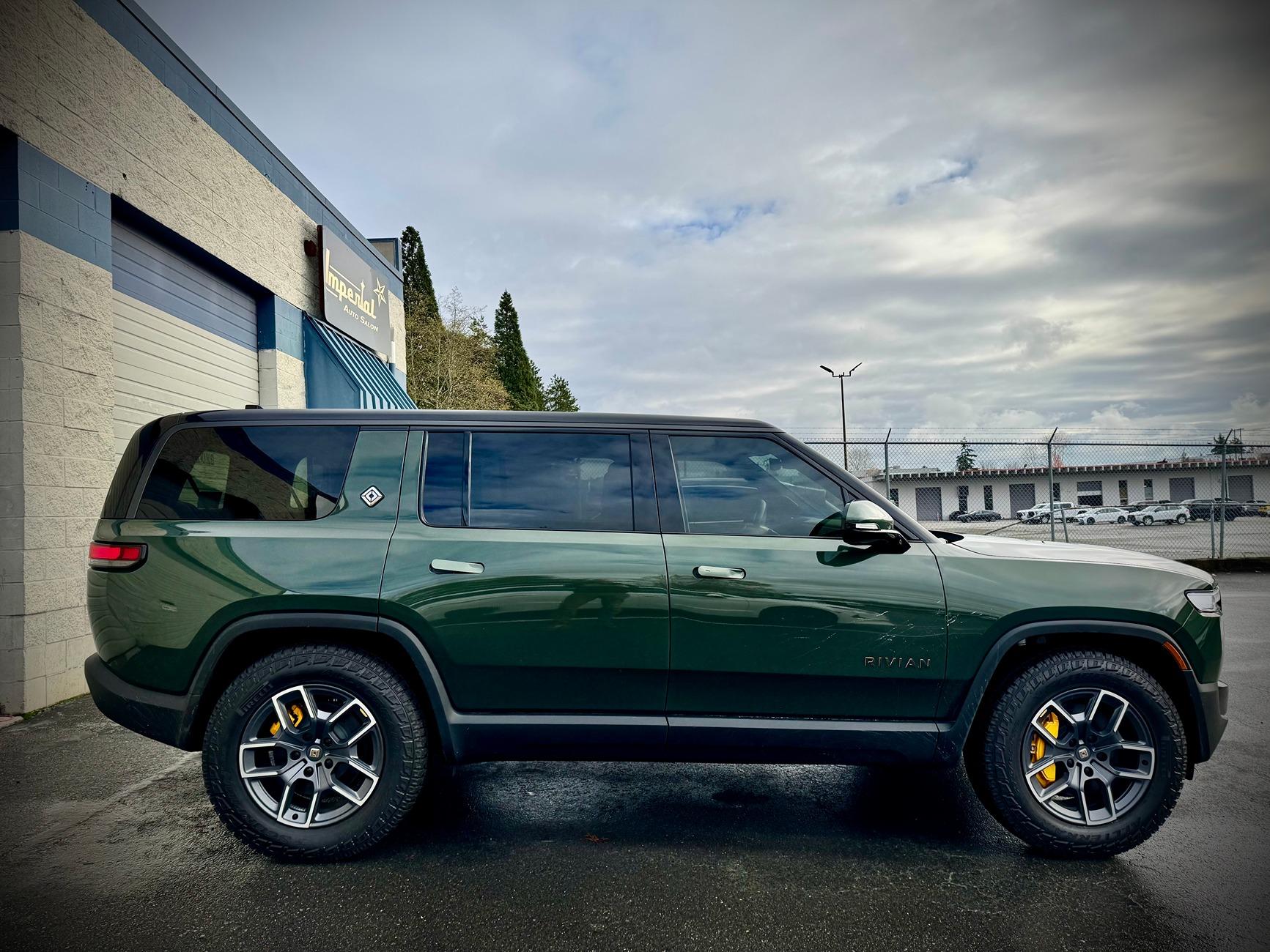 Rivian R1T R1S Forest Green Gen 2 R1S Tri delivered IMG_2676