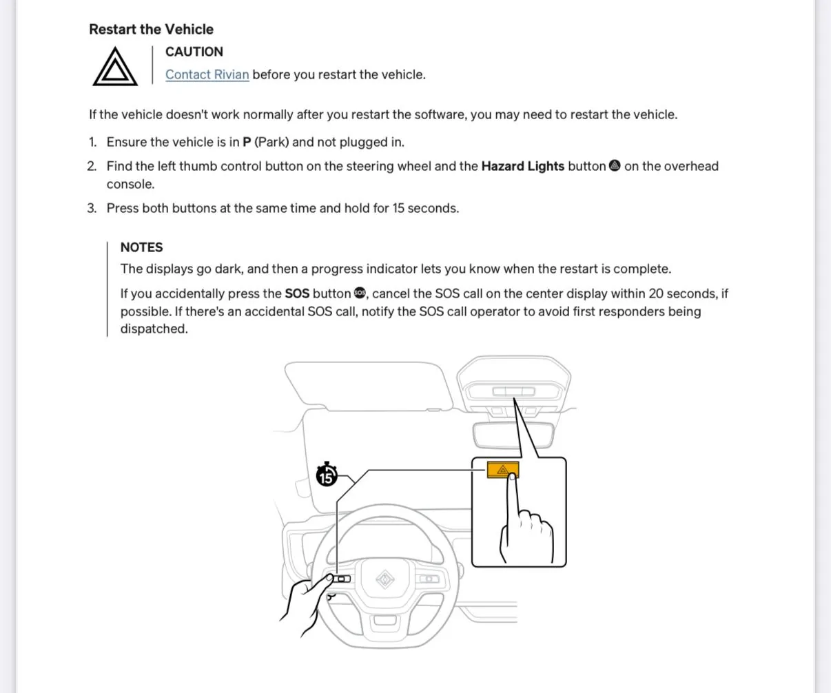 Rivian R1T R1S How-to Soft Reboot / Hard Reboot a Rivian? IMG_0724