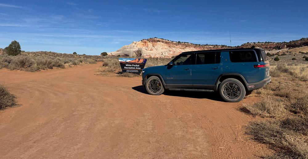 Rivian R1T R1S California to White Pocket, AZ in our R1S IMG_0347-2