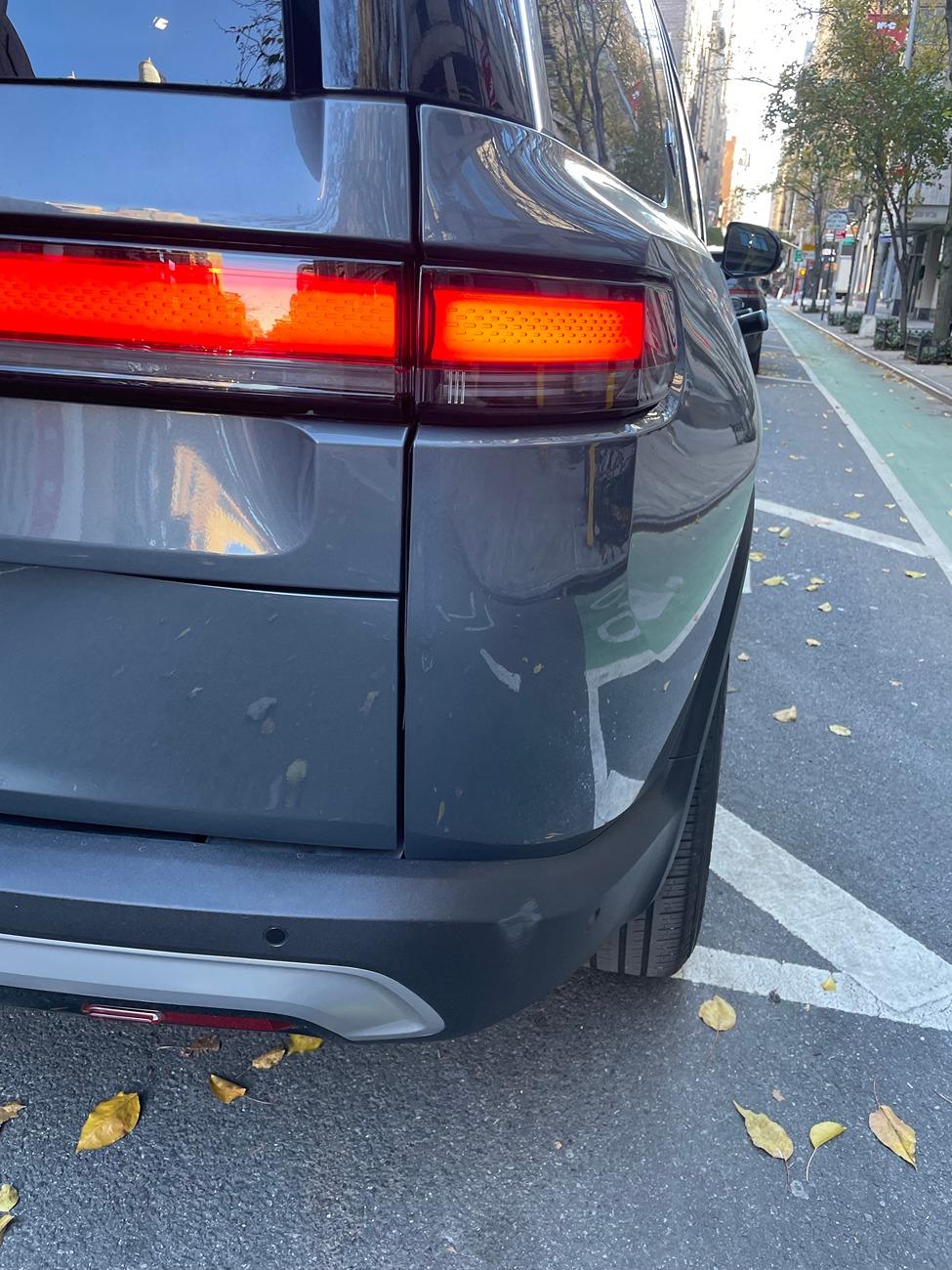 Rivian R1T R1S Wow a $41k dent (quoted for bedside replacement). Saved by PDR paintless dent removal repair IMG_6223