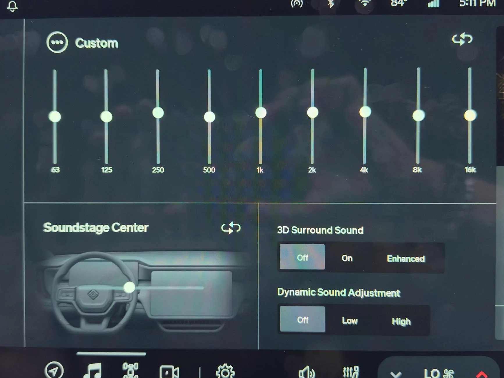 Rivian R1T R1S How to improve Gen 1 Rivian R1T Meridian Sound System after update 2024.39.01 with simple EQ changes IMG_4266