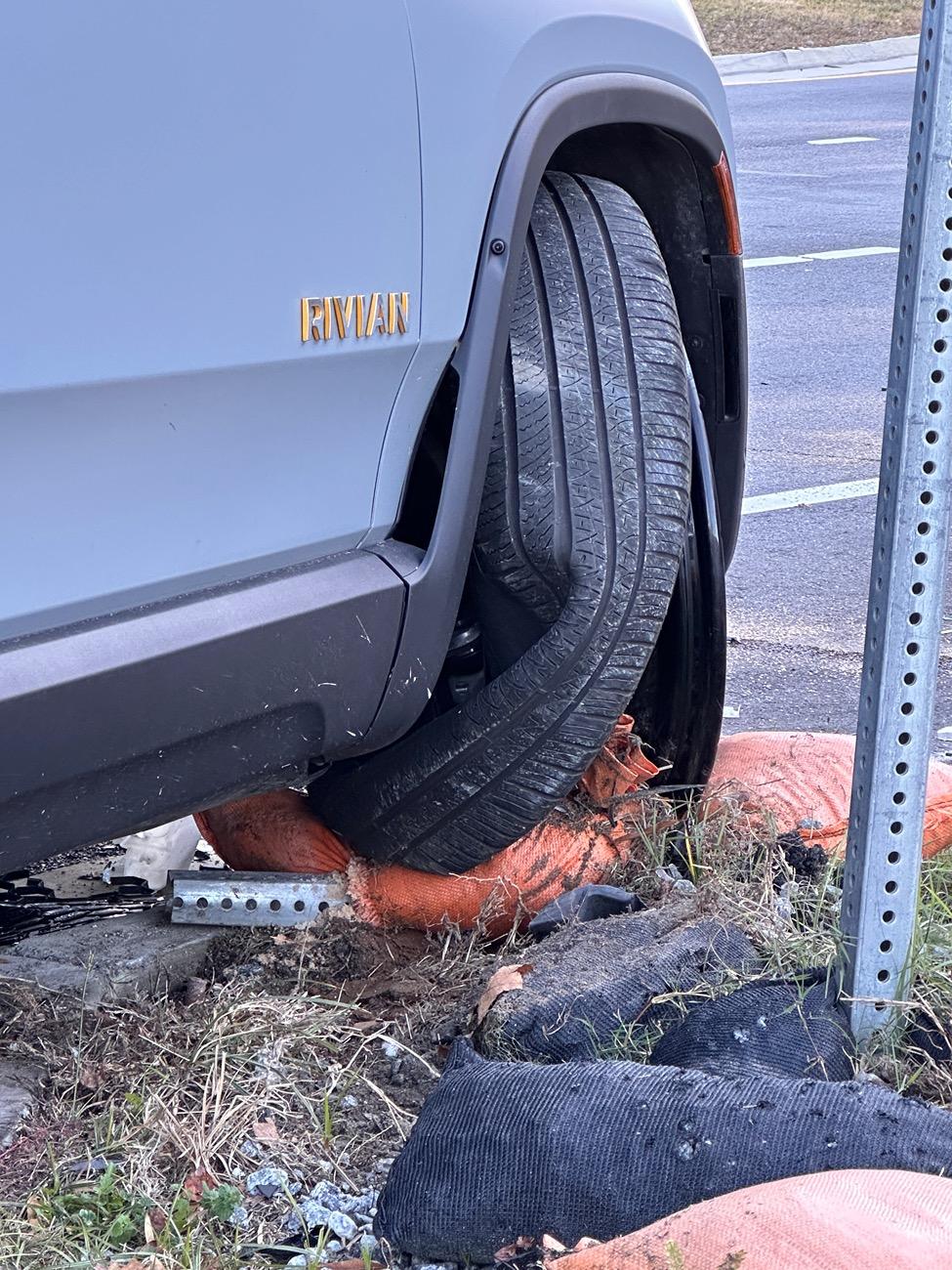Rivian R1T R1S My poor R1S totaled but saved my life IMG_0412