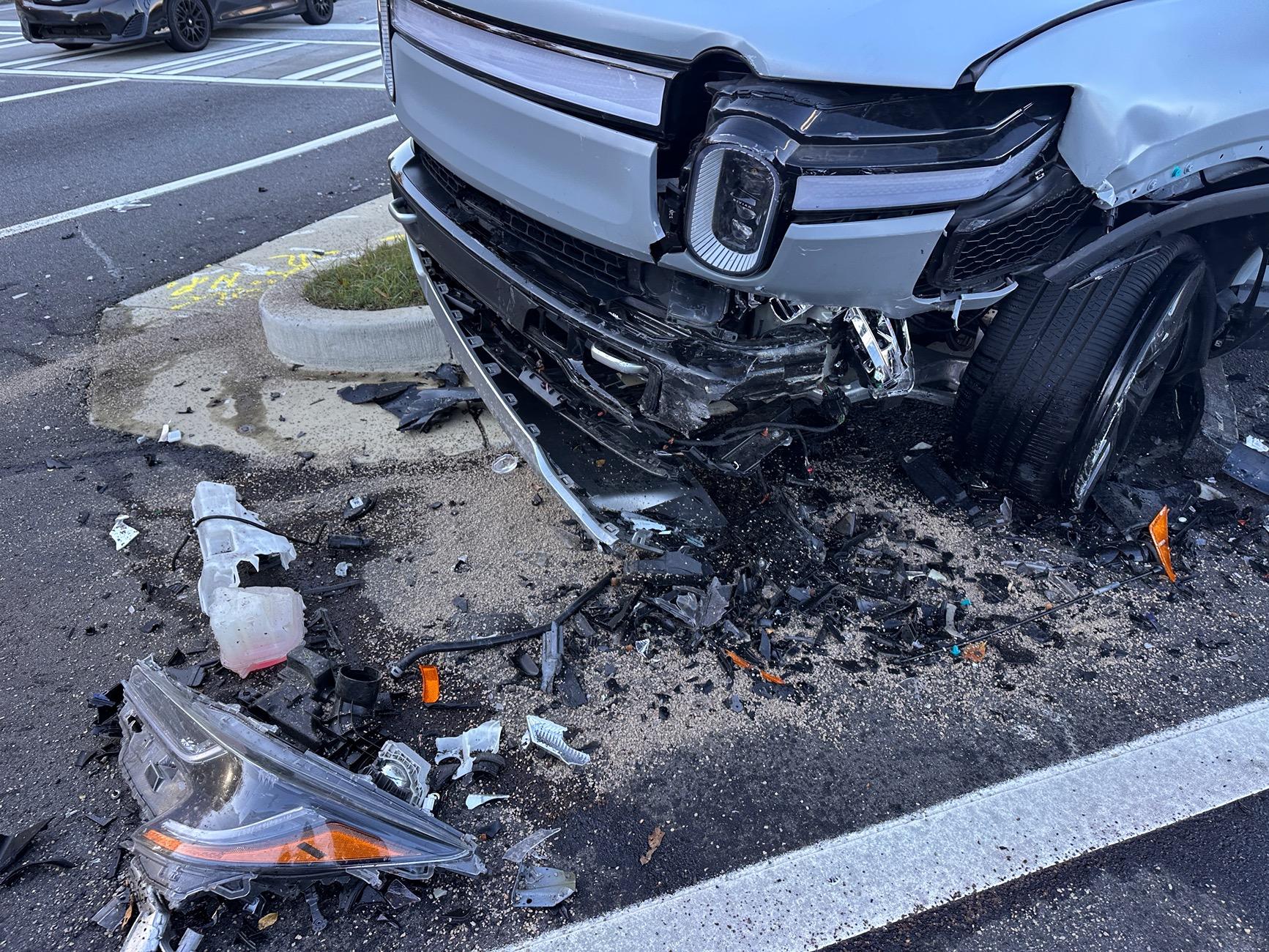 Rivian R1T R1S My poor R1S totaled but saved my life IMG_0406