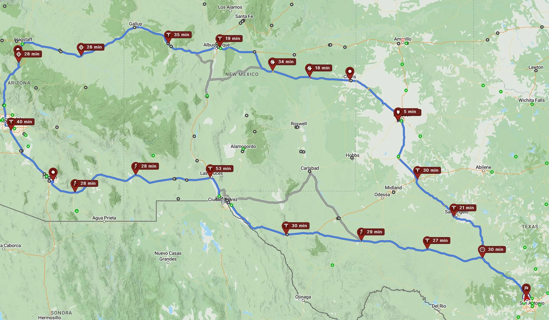 Rivian R1T R1S SATX-Sedona North/South Grand Loop w/Off-roading and MTBs - 2400mi first run in R1S TriMax Screenshot 2024-12-02 at 10.58.21 AM