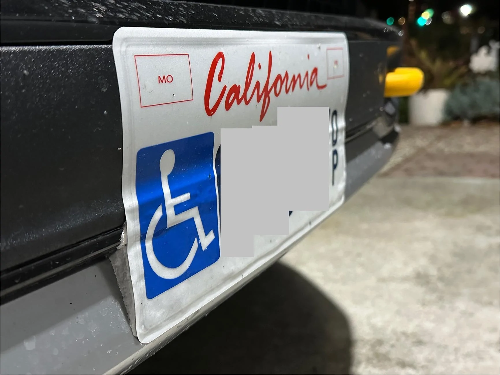 Rivian R1T R1S Adhesive front license plate IMG_4137