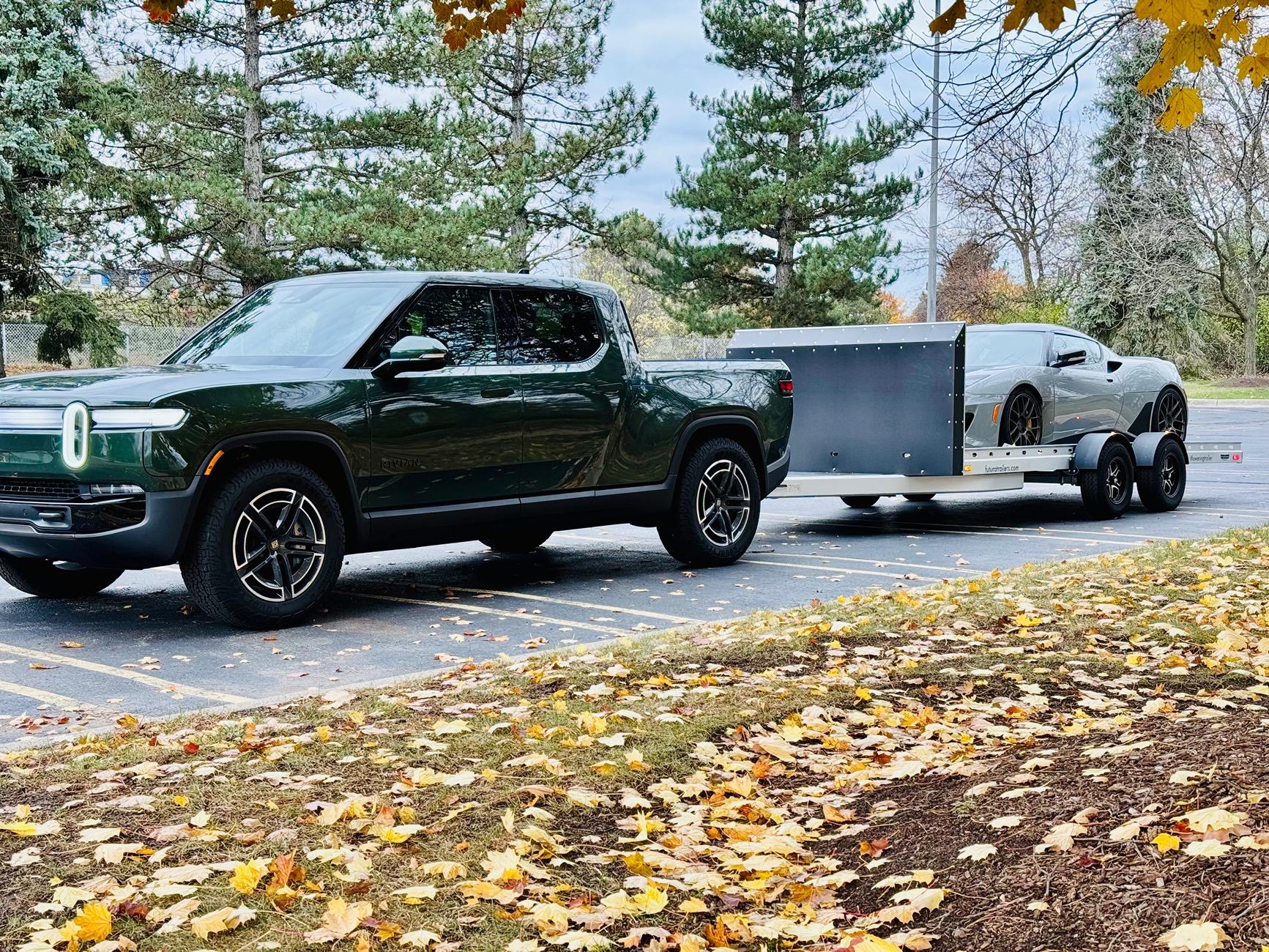Rivian R1T R1S Towing + Efficiency: Please post your experience! IMG_9293