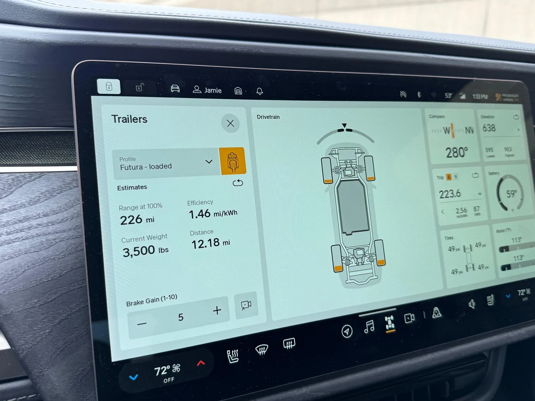 Rivian R1T R1S Towing + Efficiency: Please post your experience! IMG_9289