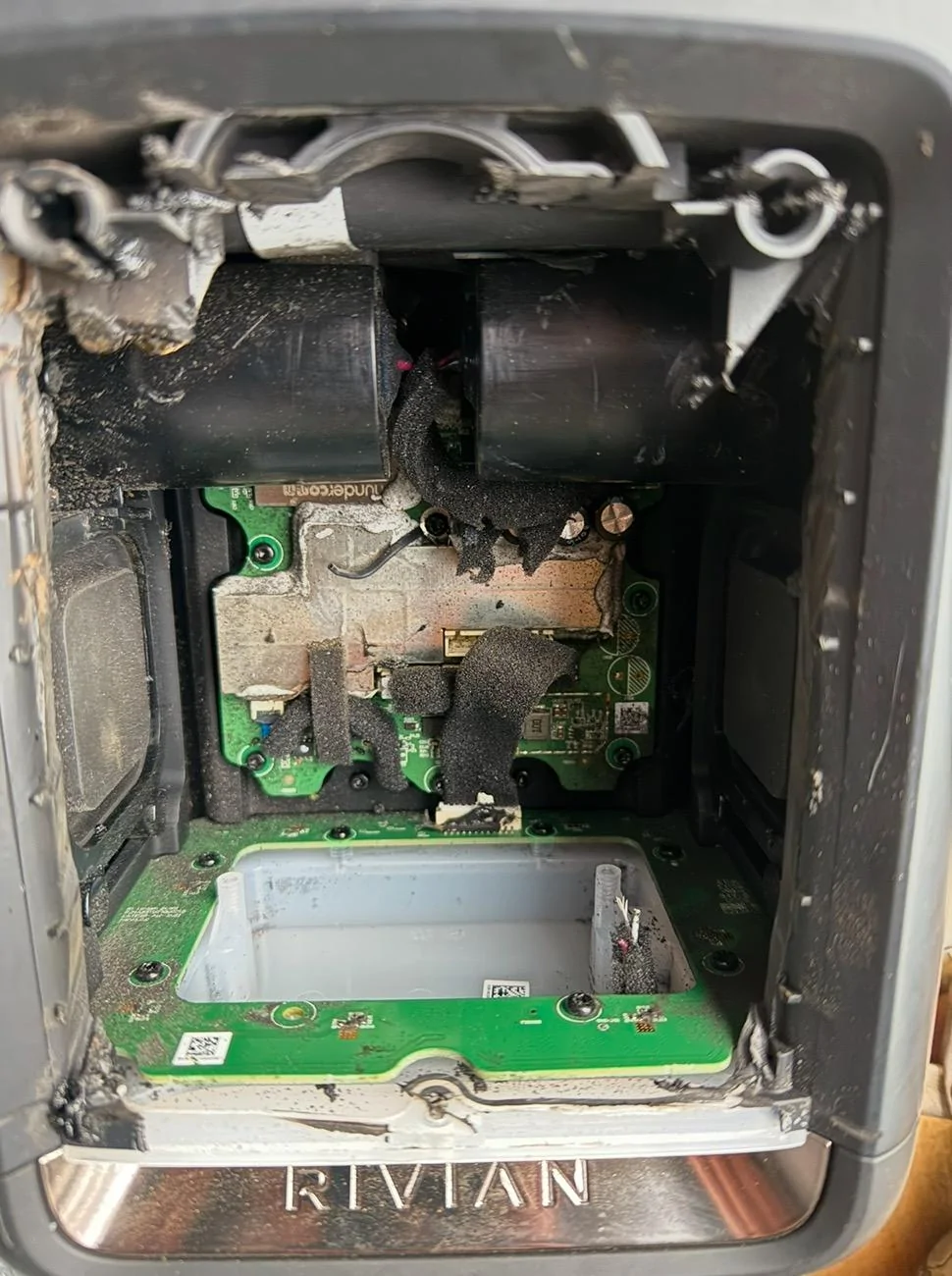 Rivian R1T R1S 1st Gutted out Camp Speaker IMG_7457