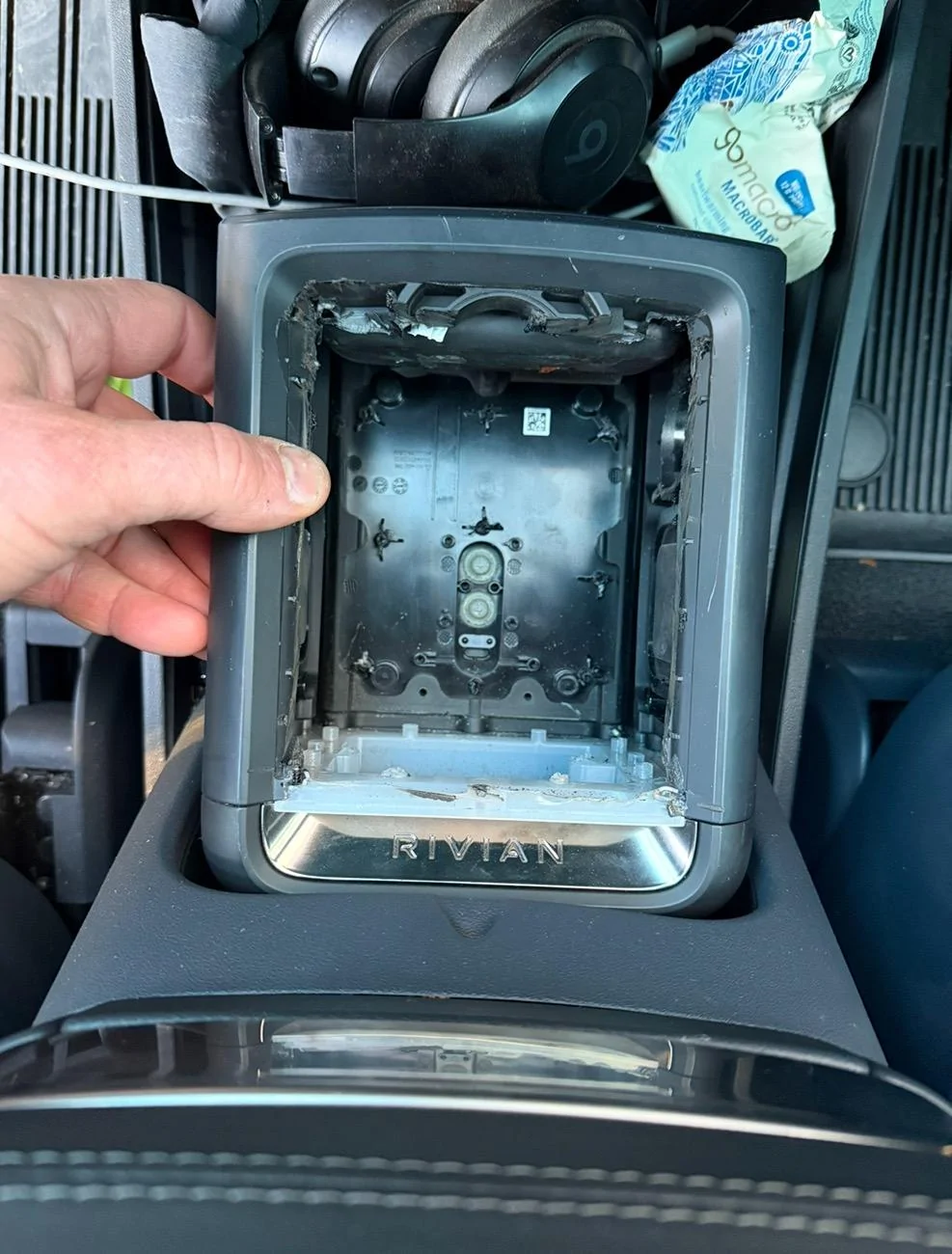 Rivian R1T R1S 1st Gutted out Camp Speaker IMG_7454