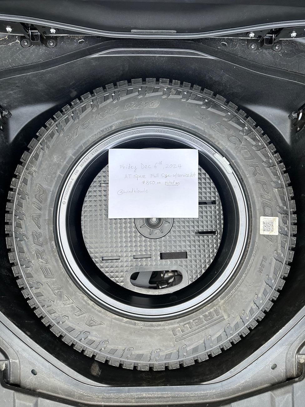 Rivian R1T R1S FS - Full size AT Spare Wheel and Tire package IMG_4485