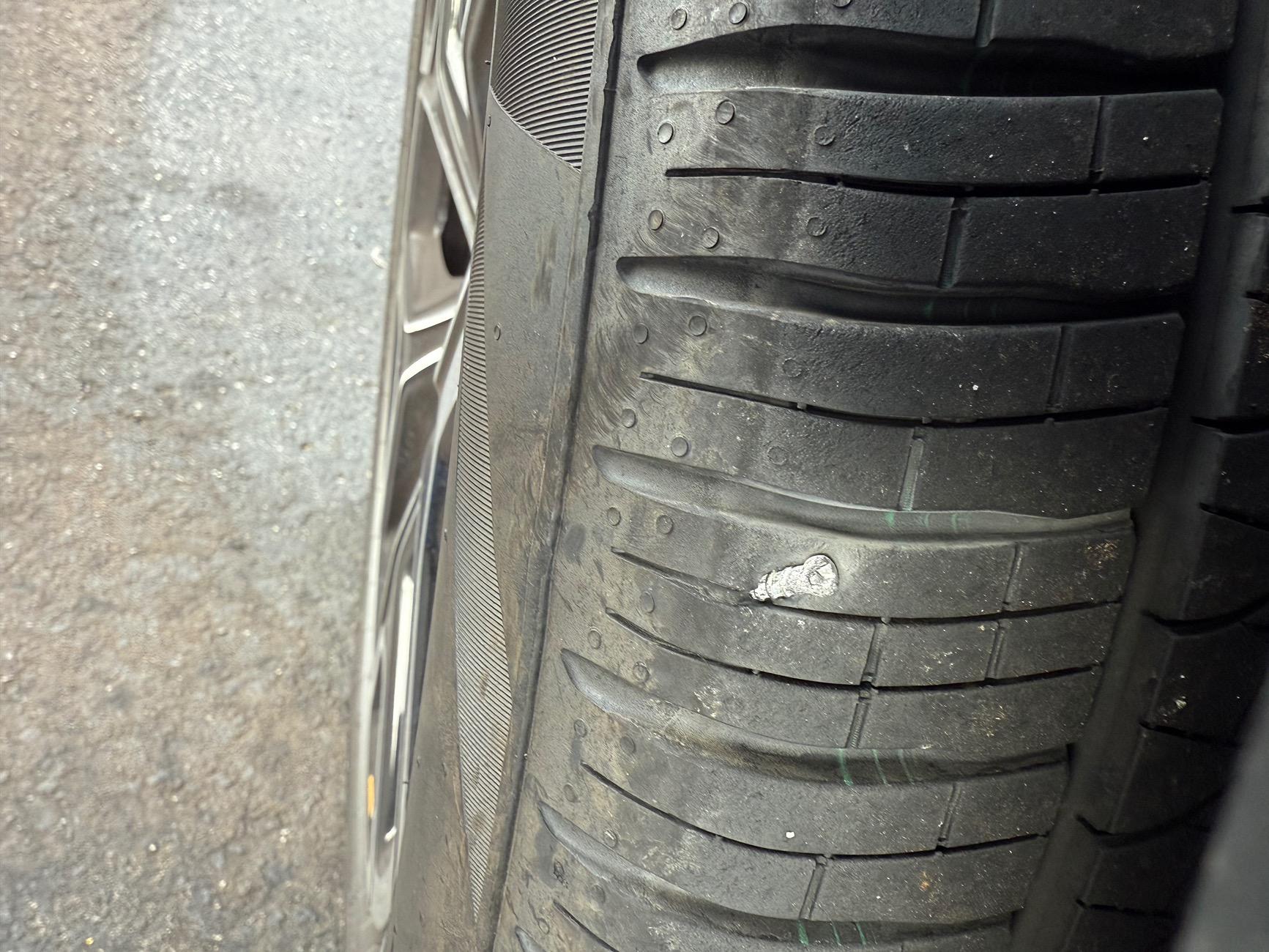 Rivian R1T R1S Another Tire Bites the Dust Nail-In_tir