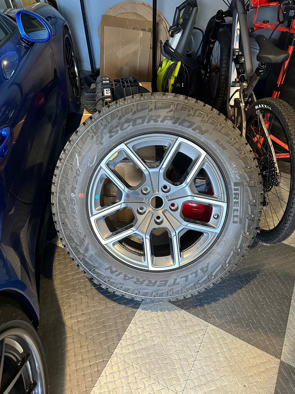 Rivian R1T R1S FS - Full size AT Spare Wheel and Tire package spare tire front