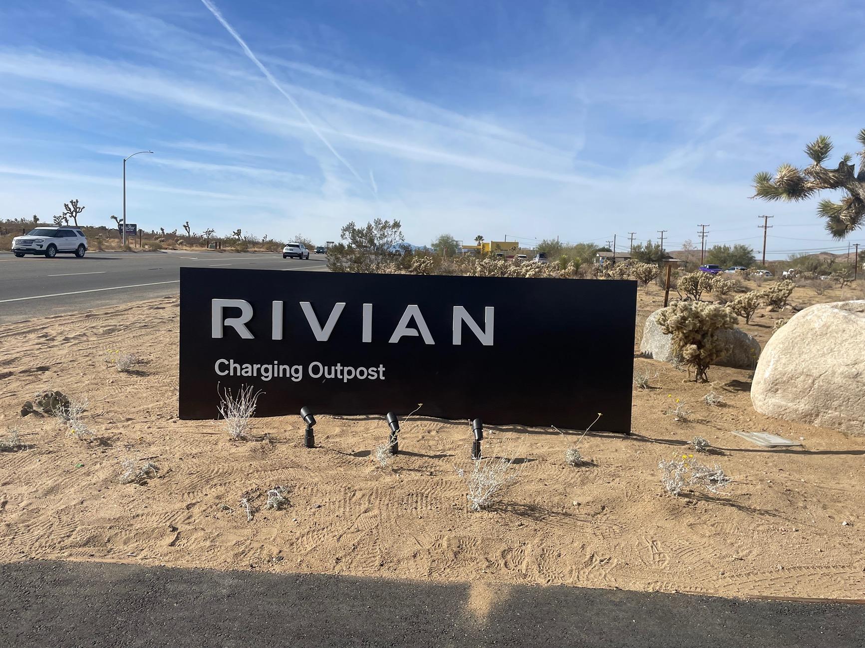 Rivian R1T R1S Joshua Tree Charging Outpost pictures from our visit IMG_6493