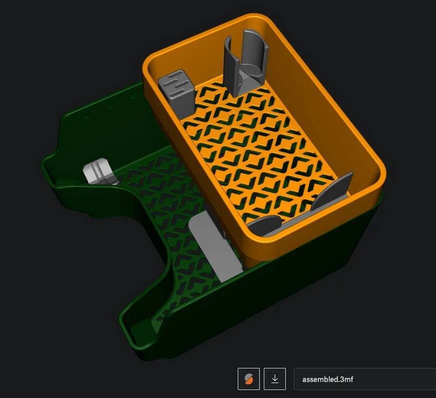 Rivian R1T R1S Customizable Console Organizer (3D Print) 1733701691344-fk