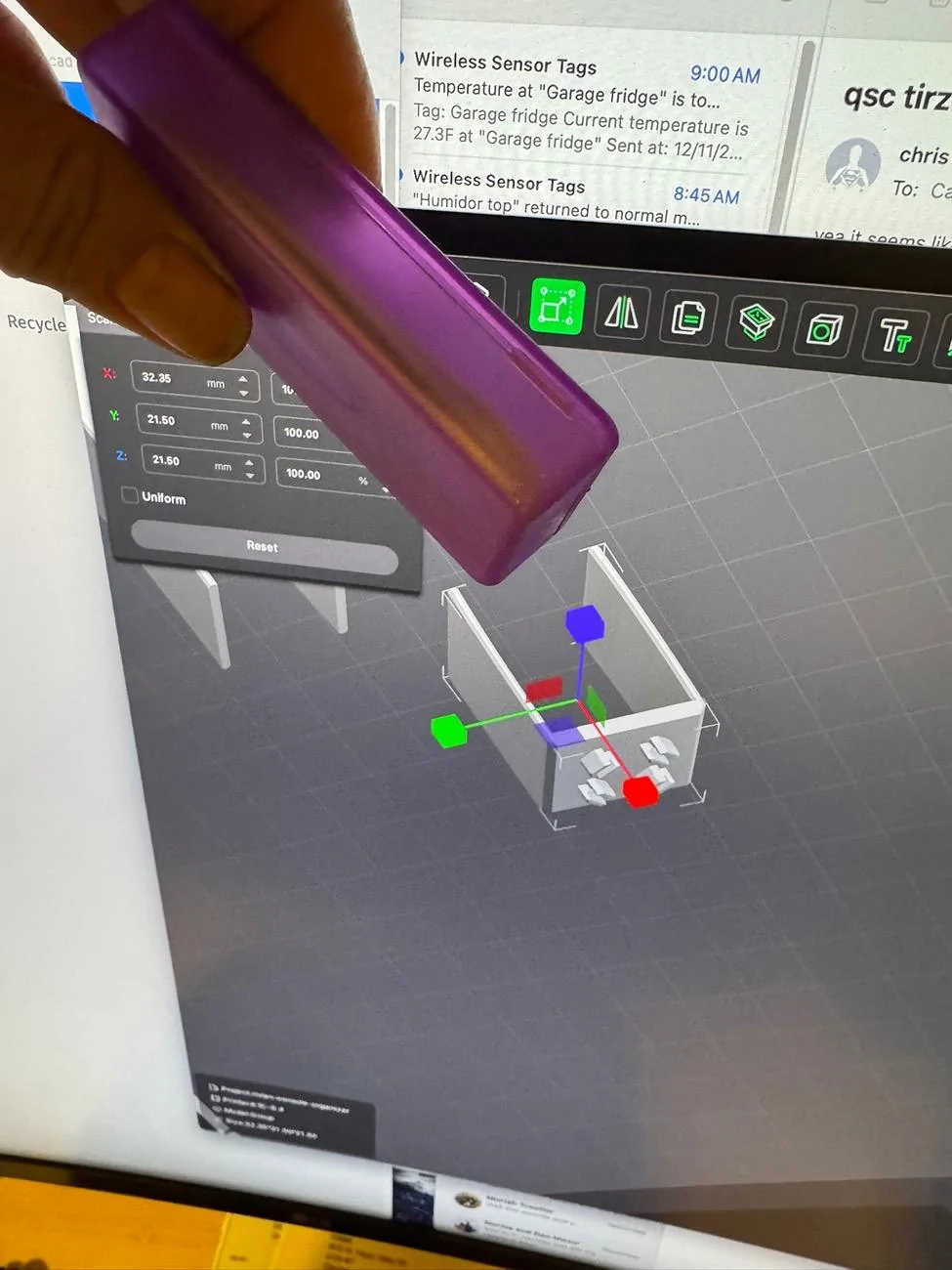 Rivian R1T R1S Customizable Console Organizer (3D Print) 1733933528589-zu