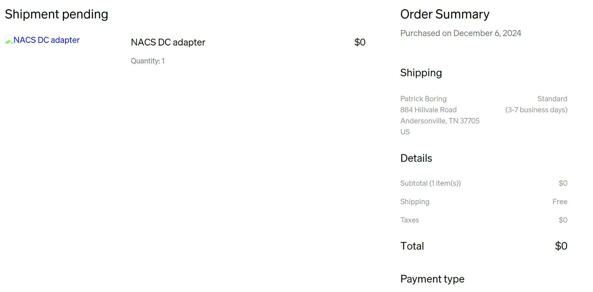 Rivian R1T R1S Rivian NACS Adapters begin arriving! Screenshot 2024-12-17 070613