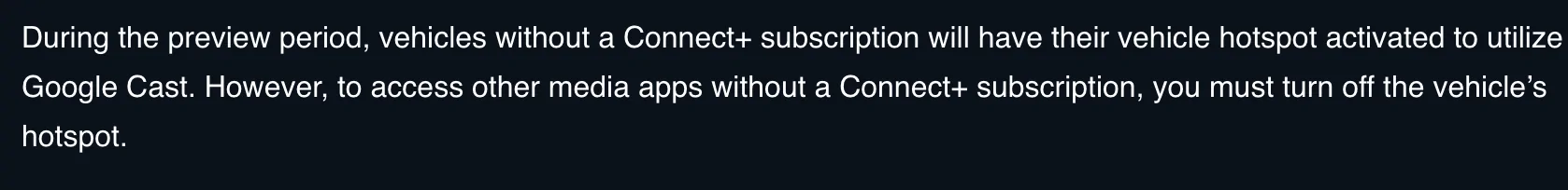 Rivian R1T R1S Discussion - Why Can't I Use Chromecast With a Hotspot? Screenshot 2024-12-18 at 1.46.31 PM