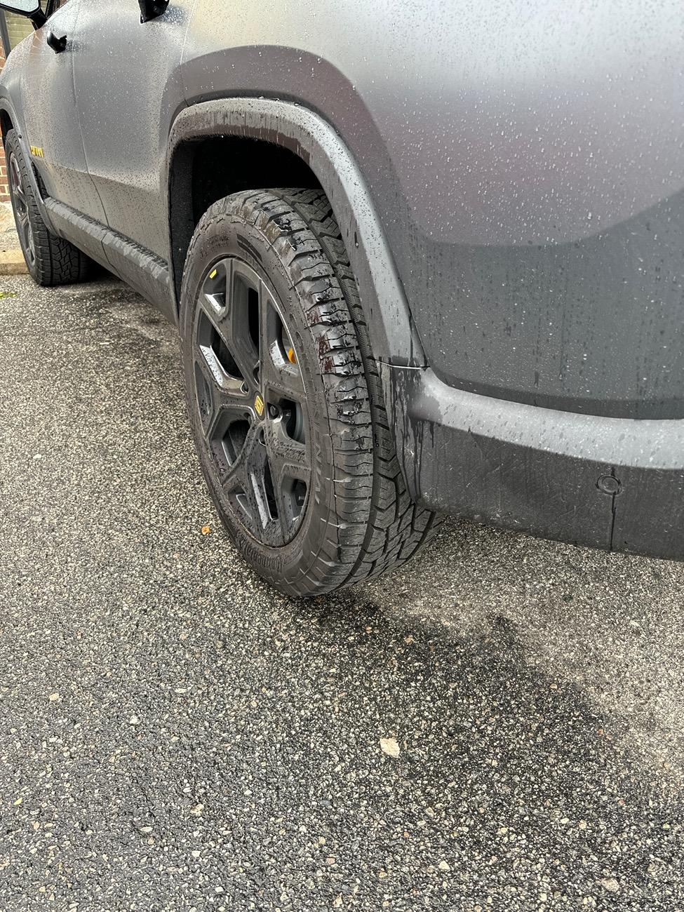 Rivian R1T R1S Tire switch question 2025 R1S IMG_7356