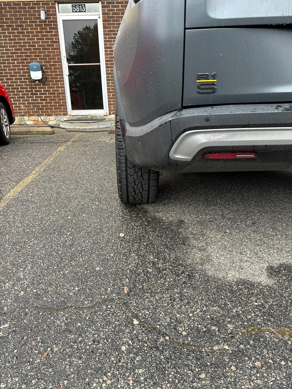 Rivian R1T R1S Tire switch question 2025 R1S IMG_7357
